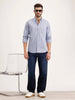 Regular Fit 100% Cotton Shirt | Blue