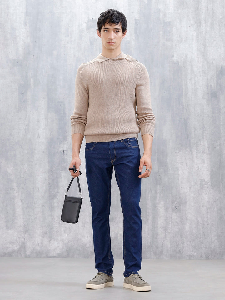 Men's Casual Slim Fit Jeans | Blue