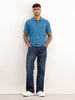 Solid Regular Fit Polo T-Shirt | Blue