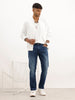 Washed Slim Fit Denim Jeans | Dark Blue