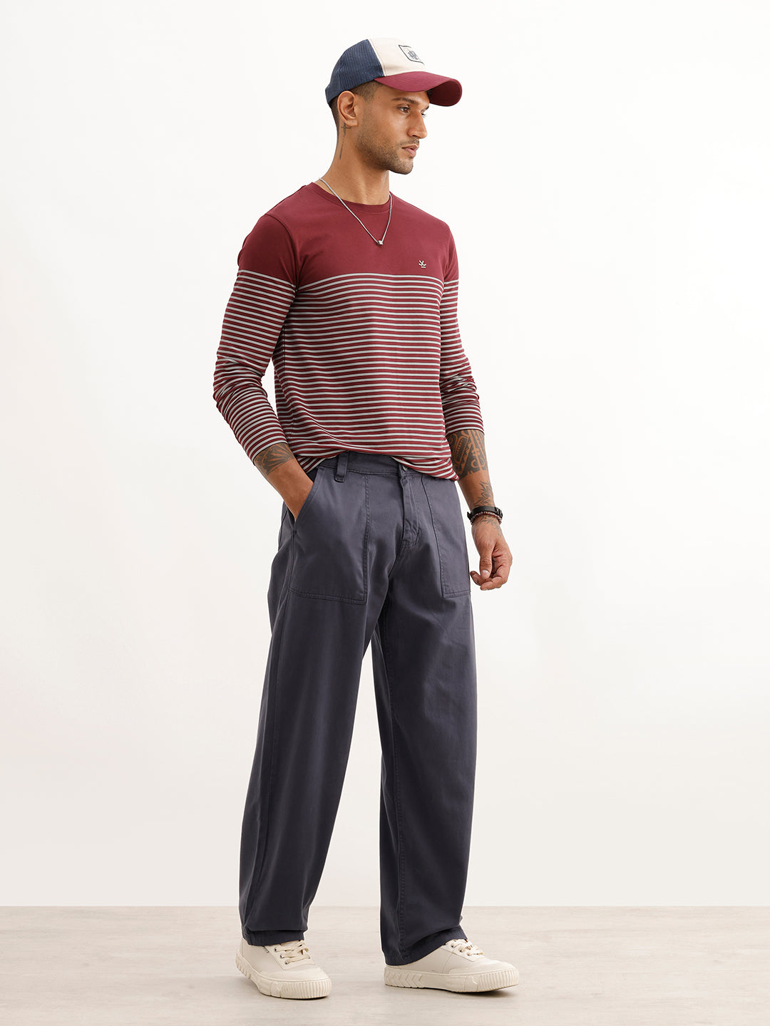 Solid Loose Fit Trouser | Dark Grey