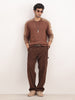 Comfort Fit Faded Sweater | Rust