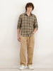 Slim Fit Checkered Shirt  | Olive