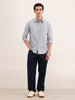 Regular Fit Solid Shirt | Blue
