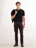 Solid Slim Fit Denim Jeans  | Brown