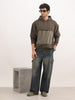 Solid Oversized Hooded Sweatshirt | Olive
