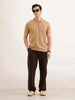 Anti Fit Solid Trouser | Brown
