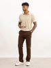 Slim Fit Solid Tipping Collar Polo T-Shirt | Beige