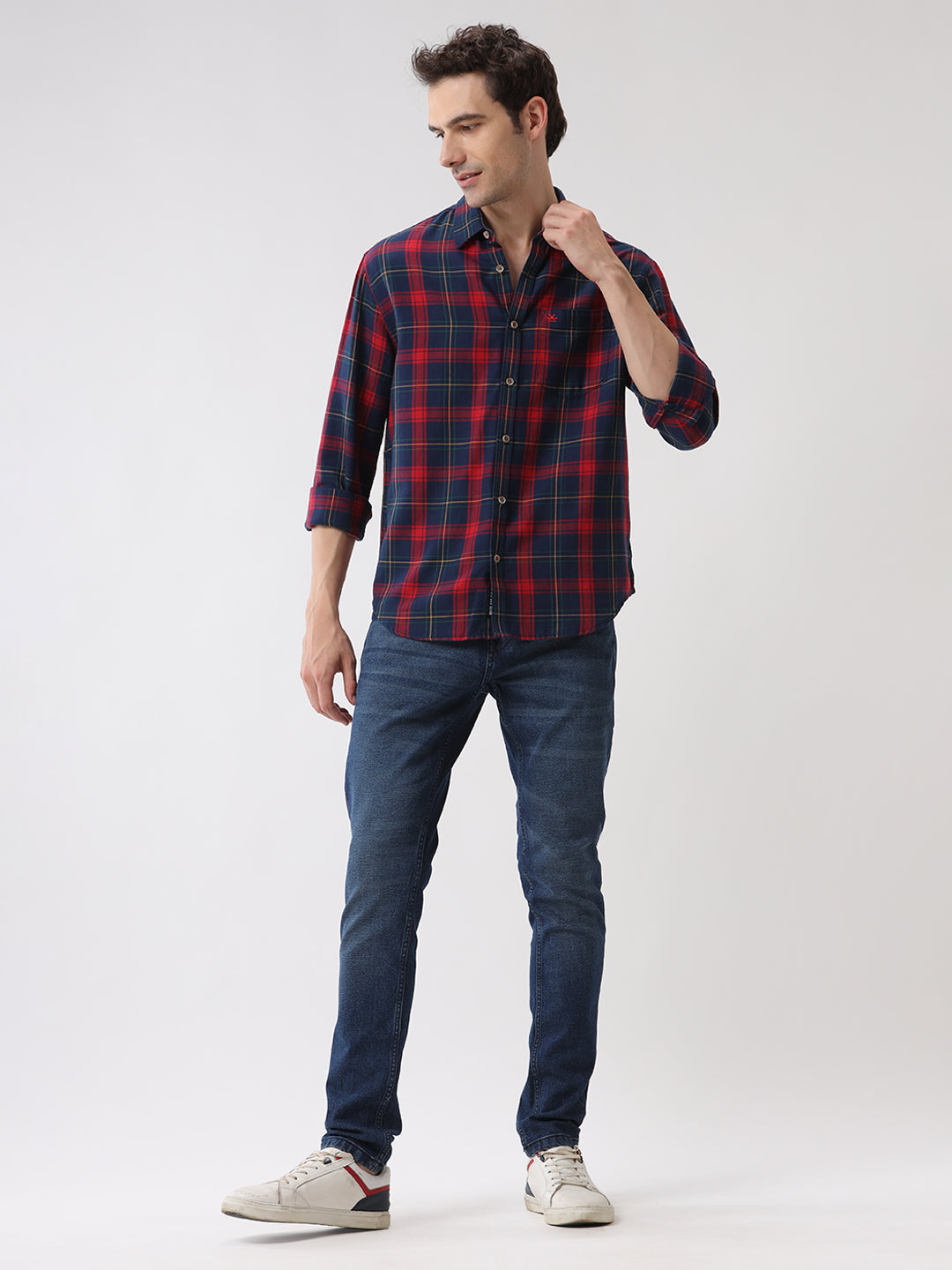Solid Darkstone Tapered Jeans
