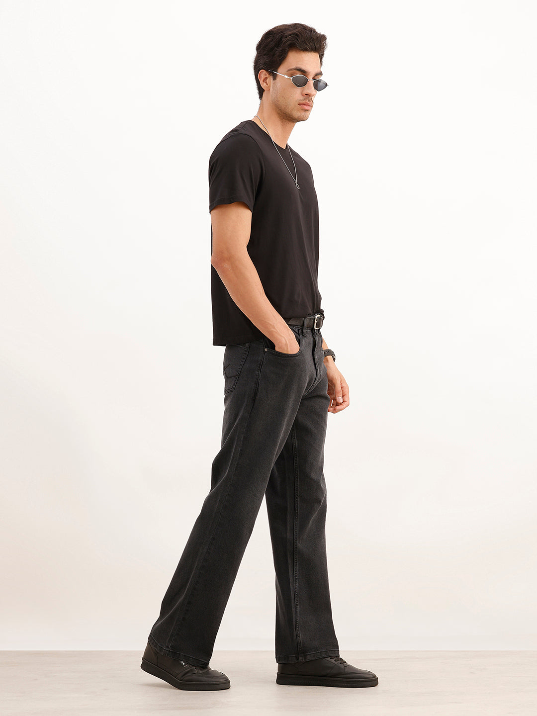 Classic Bootcut Denim Jeans | Black