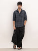 Slim Fit Checkered Full Sleeve Shirt | Blue