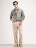 Regular Fit Checkered Shirt | Light Green