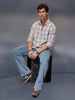 Men's Casual Checkered Shirt   |  Pink