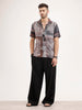 Slim Fit Resort Collar Shirt | Black