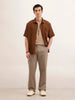 Anti Fit Solid Trouser | Beige