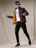 Colour Blocked Quilted Puffer Jacket