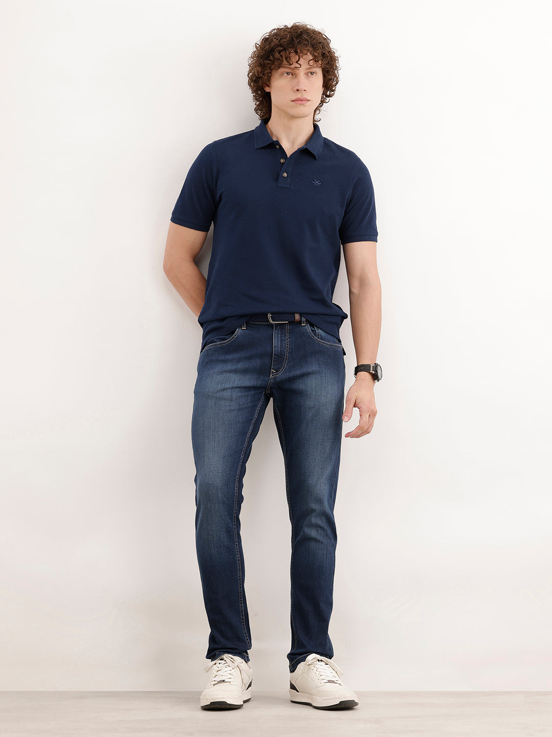 Solid Slim Fit Denim Jeans  | Blue