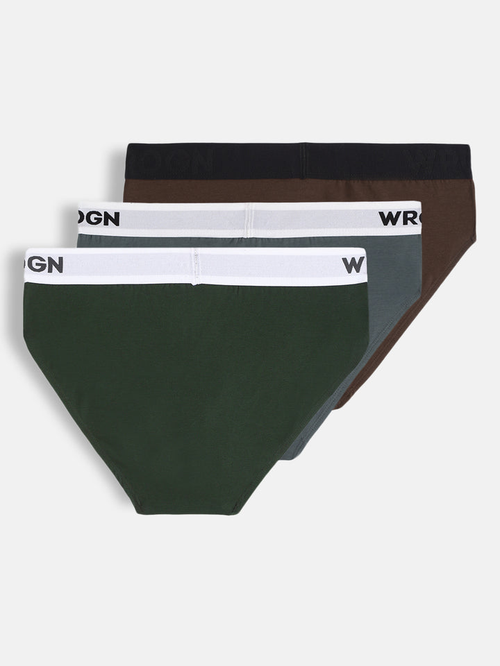 Solid Fresh Feel 3-Pack Brief