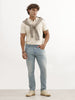 Faded Slim Fit Denim Jeans | Light Blue
