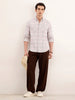 Regular Fit Double Pocket Checkered Shirt | Pink