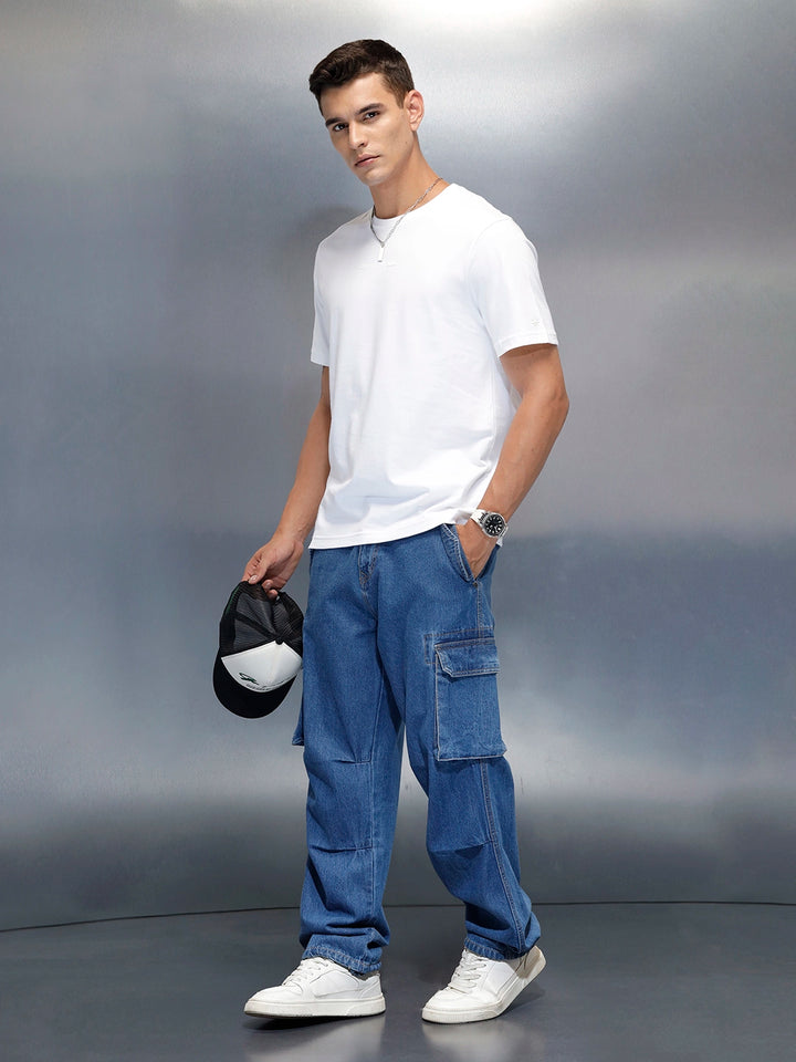 Men's Casual Refualr Fit T-Shirt | White