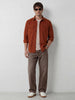 Comfort Fit Double Pocket Shirt | Rust
