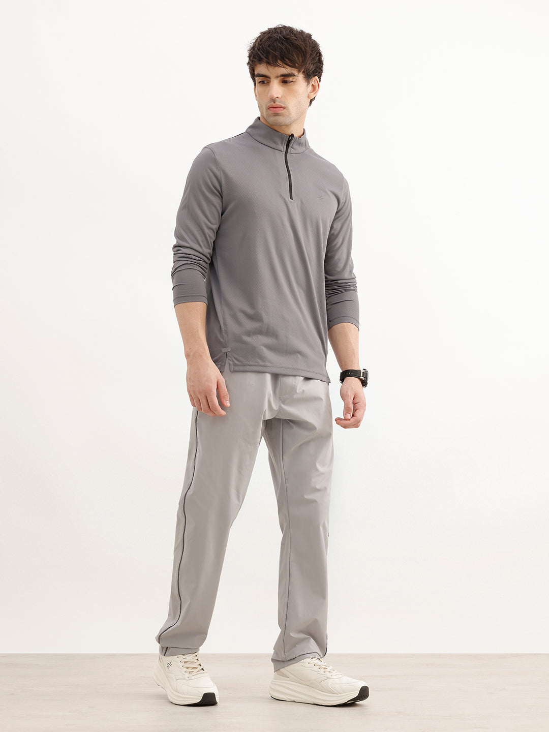 Slim Fit Full Sleeve T-Shirt | Active | Grey | WTS01FSSL1268W