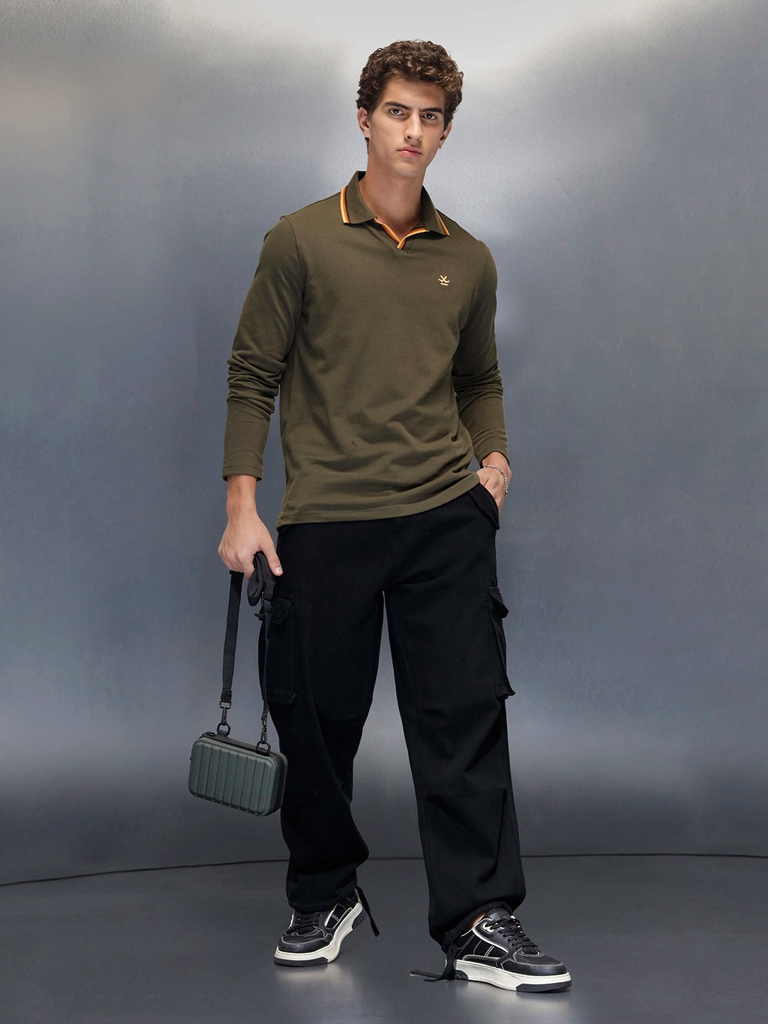 Men's Casual Slim fit Polo T-Shirt  | Olive