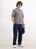 Solid Relaxed Fit Knitted Jogger | Navy Blue