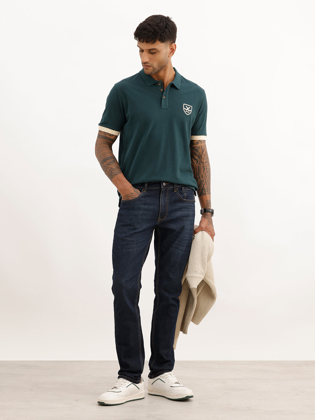 Faded Slim Fit Denim Jeans | Blue