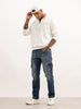 Straight Fit Washed Denim Cargo | Blue