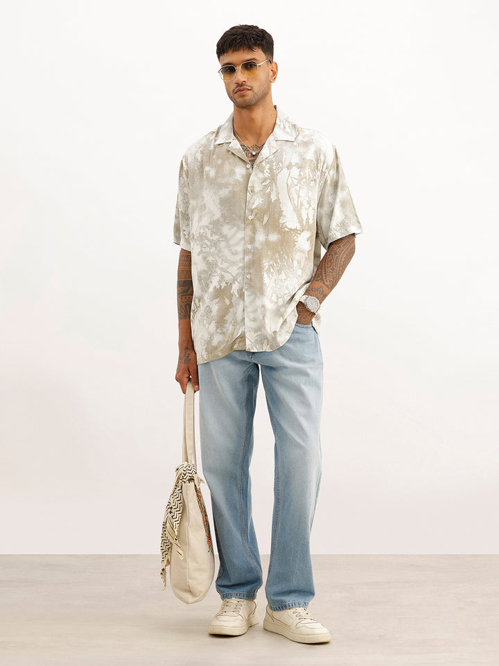 Classic Comfort Fit AOP Shirt | Light Green