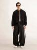 Oversized Fit Hooded Jacket | Black
