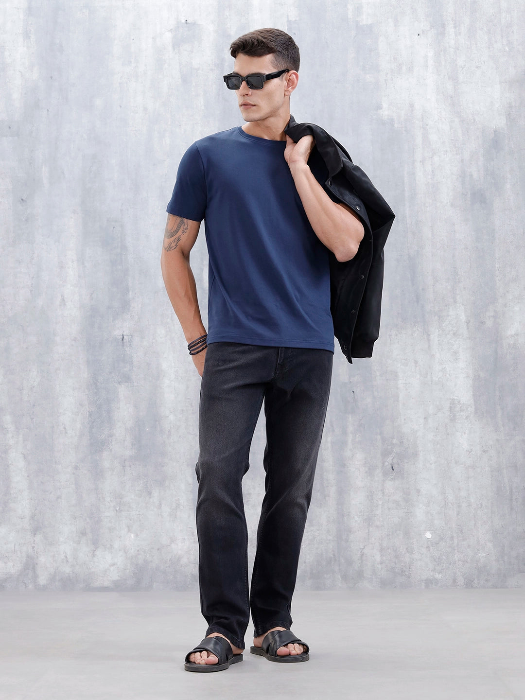 Men's Regualr Fit Mid Wash Jeans | Mid Grey