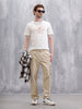 Solid Straight Fit Jeans | Off White