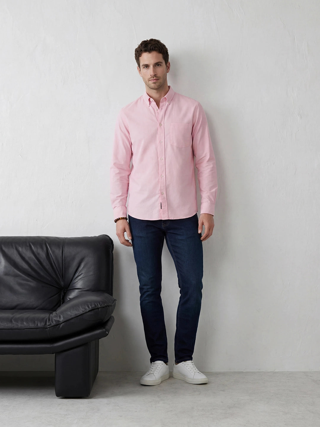 Solid Slim Fit Denim Jeans | Dark Blue