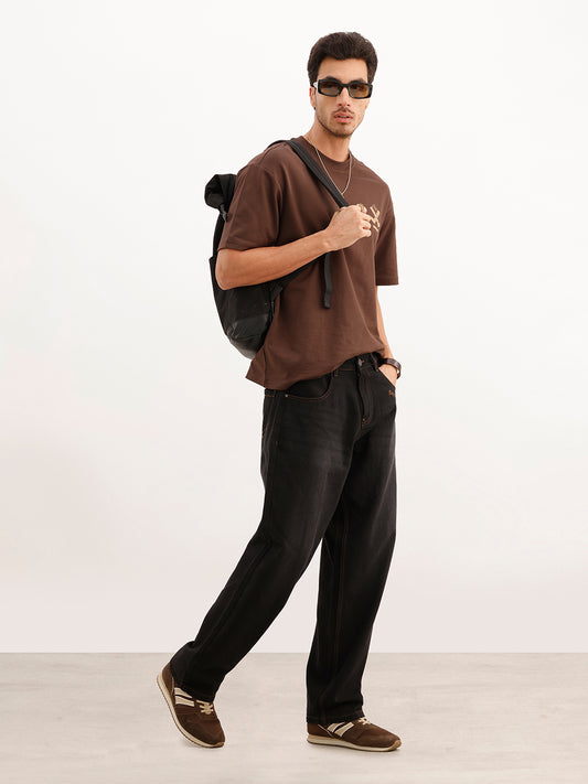 Classic Loose Fit Denim Jeans | Black