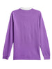 Deep Purple Long Sleeve Polo T-Shirt