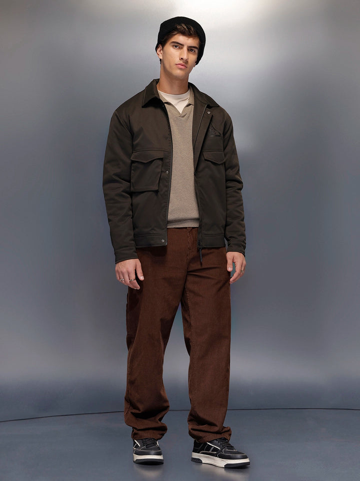 Men's Casual Comfort Fit Jacket   |  Olive