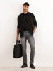 Faded Slim Fit Denim Jeans | Grey