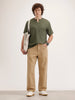 Comfort Fit Textured T-Shirt | Olive