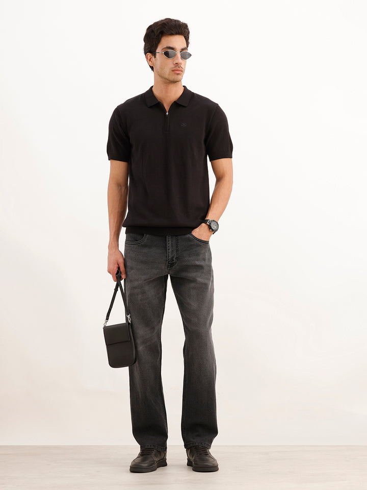 Faded Anti Fit Denim Jeans | Dark Grey
