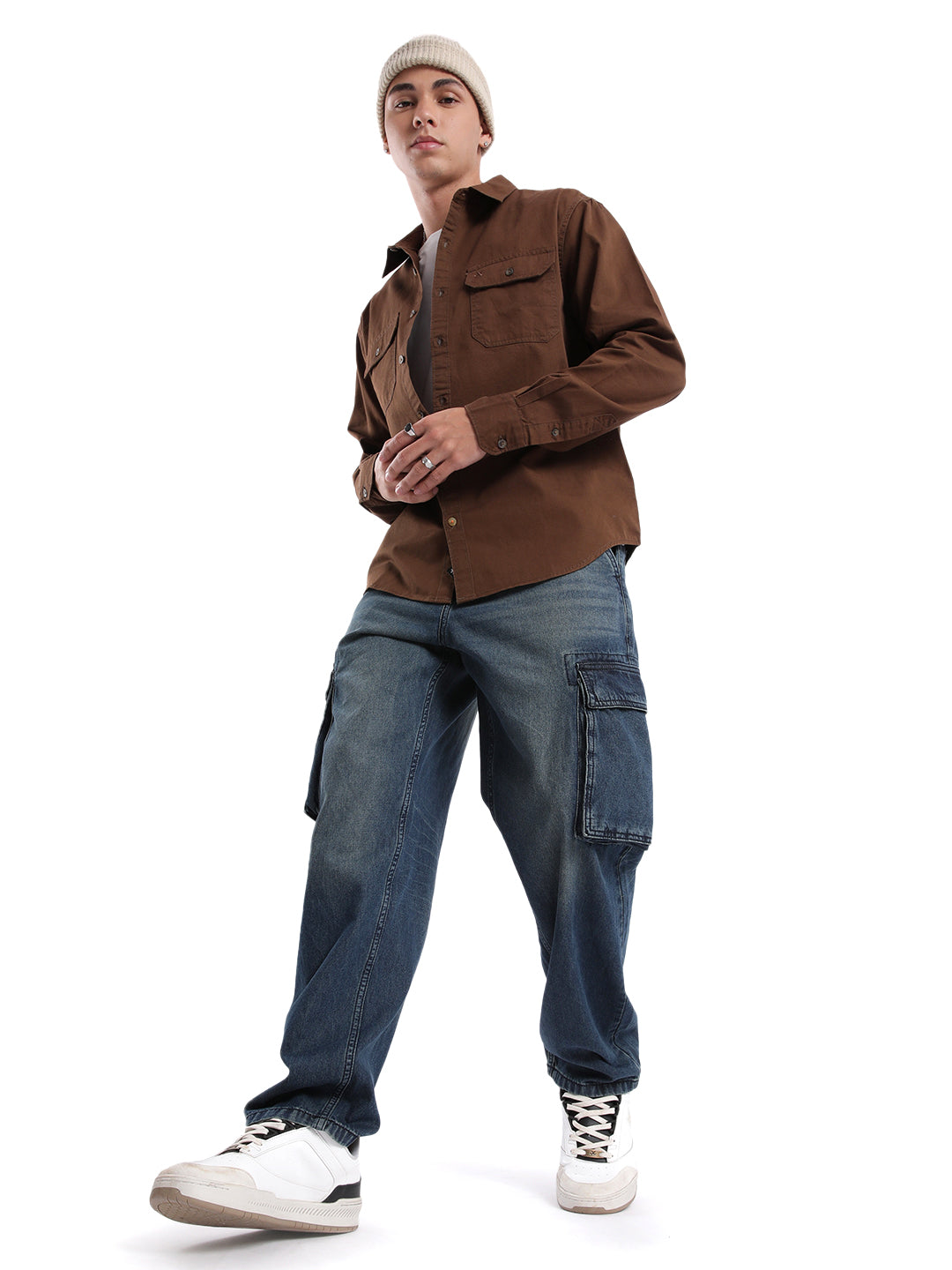 Urban Brown Long Sleeve Shirt