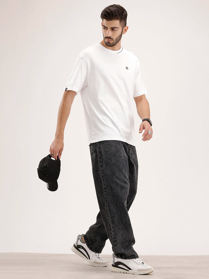 Solid HD Printed T-Shirt | White
