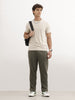 Solid Regular Fit Jogger | Olive