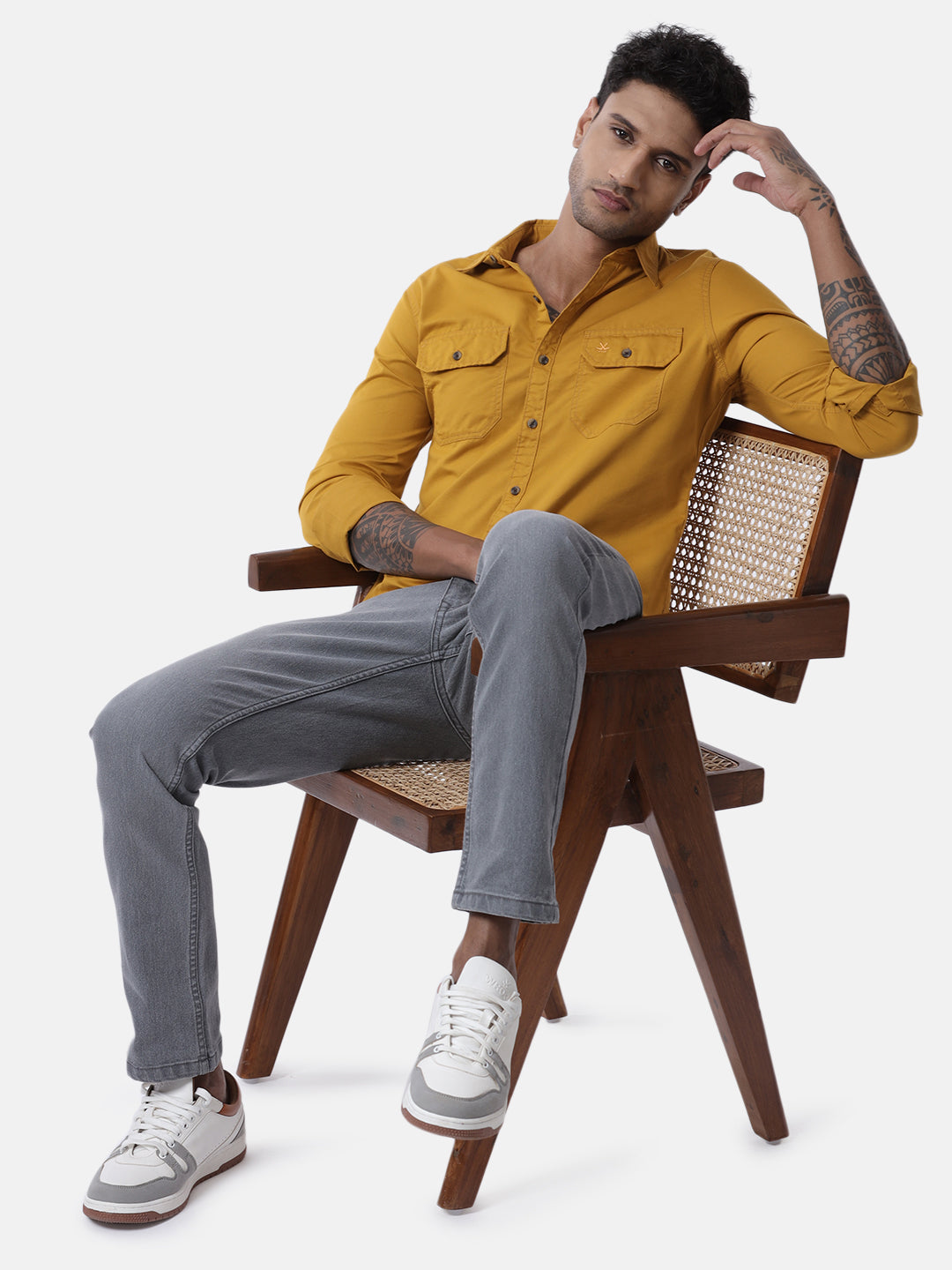 Basic Mustard Classic Shirt