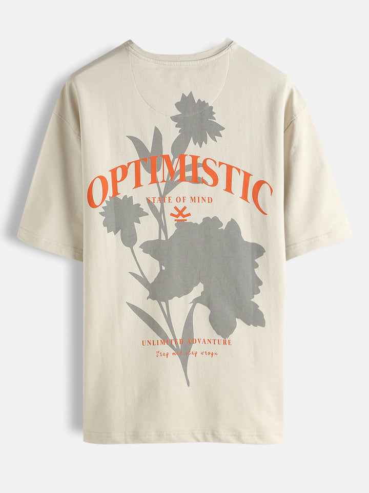 Casual Oversized T-Shirt | Beige