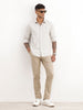 Classic Striped Full Sleeve Shirt | Beige