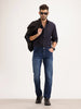 Slim Fit Faded Denim Jeans | Blue