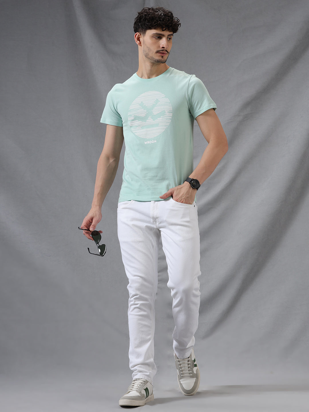 Frost-White Slim Fit Jeans